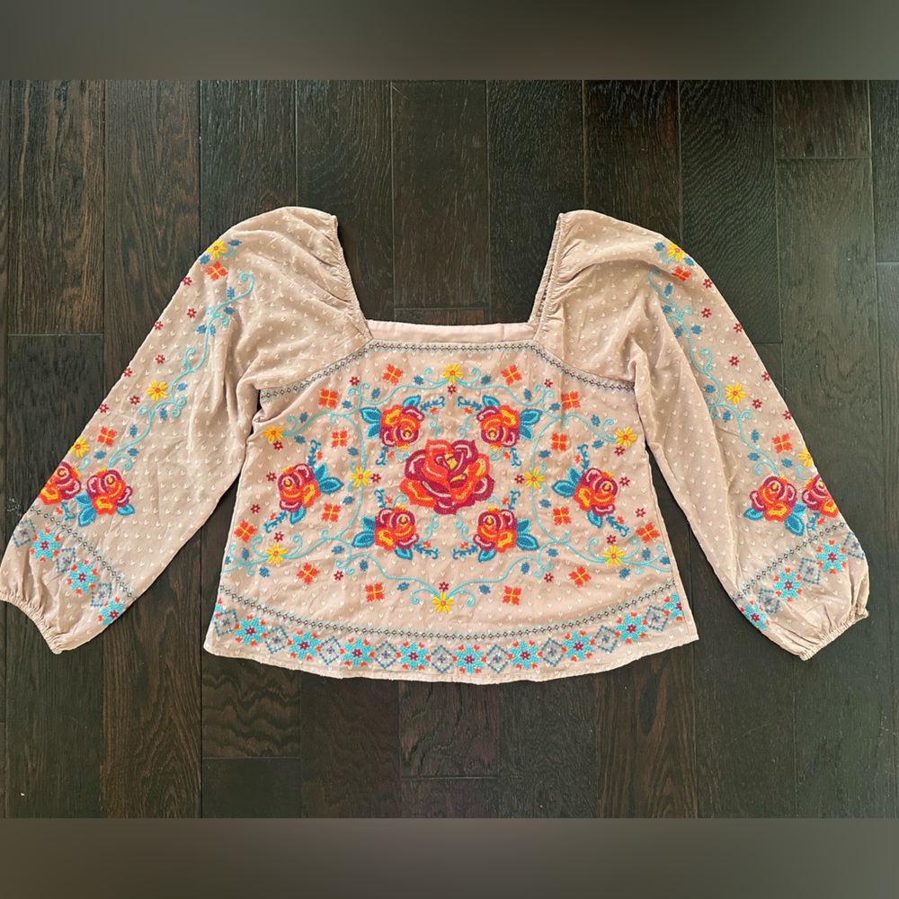 Floral Embroidered Blouse